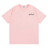 OFF WHITE logo-print Pink T-shirt